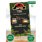 Convite Digital Jurassic World Com Animados Verde 3