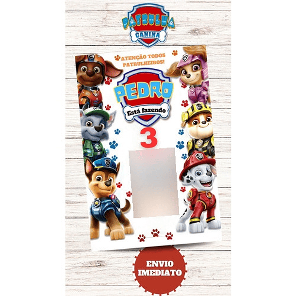 Convite Digital Musical Patrulha Canina 3