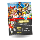 Convite Digital  Patrulha Canina 1