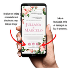 Convite Digital Interativo De Casamento Floral Rosa 5