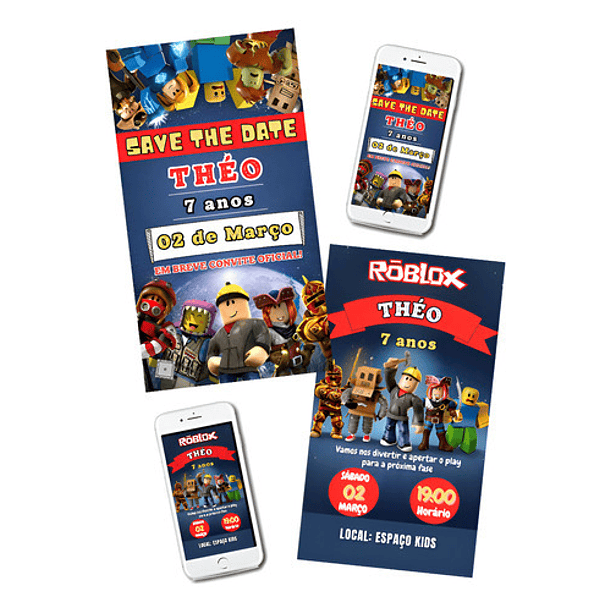 Save The Date + Convite Oficial Roblox 1