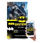 Convite Digital  Batman Whatsapp   Preto 1