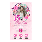 Convite Digital Interativo  15 Anos Rose Gold 8