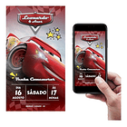 Convite Carros Relâmpago Mc Queen Digital Animado Whatsapp 1