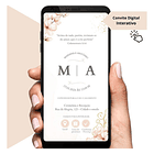 Kit Convite Digital Interativo Floral Rosé + Save The Date 4