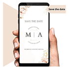 Kit Convite Digital Interativo Floral Rosé + Save The Date 5