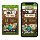 Convite Digital  Infantil Minecraft 41 1
