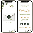 Convite Interativo Envio 24h  Verde-escuro 1