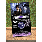 Convite Digital  Tema Wandinha   Púrpura 5