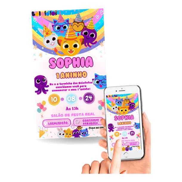 Convite Interativo Bolofofos 1