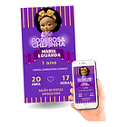 Convite Digital Poderosa Chefinha   Roxa 1