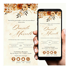 Convite De Casamento Digital Interativo Terracota Terracota 4