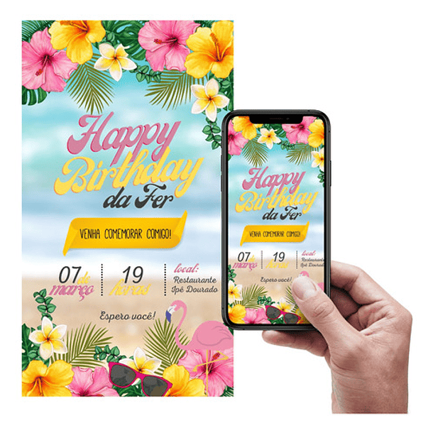 Convite  Digital  Tropical 1