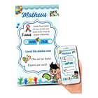 Convite Digital Aniversário Autismo  Azul 4