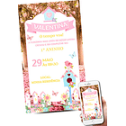 Convite Digital Jardim Encantado    Rosa 2