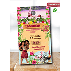 Convite Digital Com Vídeo Moana Envio Imediato 6
