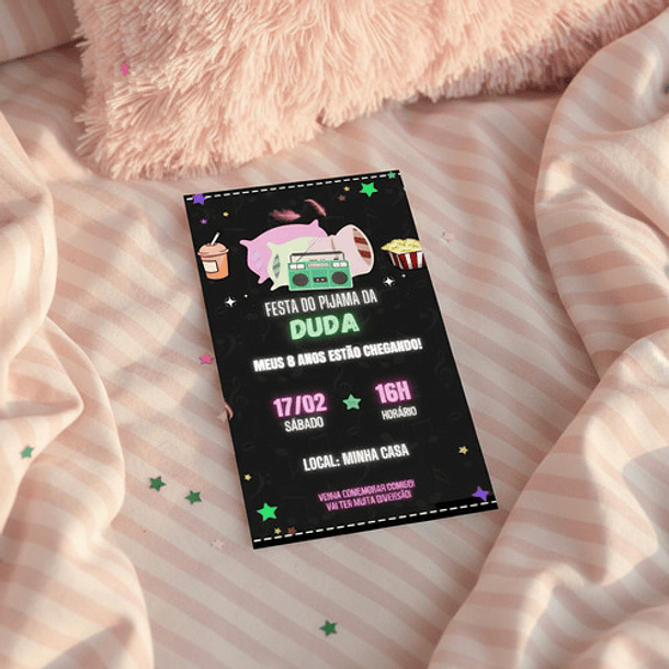 Convite Digital Festa Do Pijama 4