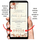 Convite  Digital Interativo Casamento Terracota Terracota 3