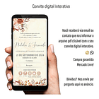 Convite  Digital Interativo Casamento Terracota Terracota 5