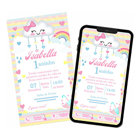 Convite Interativo Digital Chuva De Amor 141