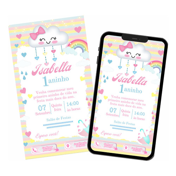 Convite Interativo Digital Chuva De Amor 141 2