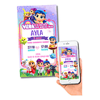 Convite Digital Vera E O Reino Do Arco-íris 2