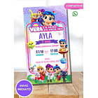 Convite Digital Vera E O Reino Do Arco-íris 3