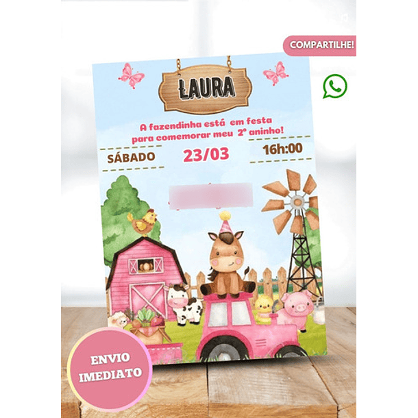 Convite Digital Fazendinha 4
