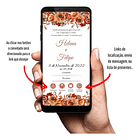 Convite Casamento Terracota Digital Interativo Whatsapp 4