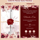 Convite Interativo Digital Envio 24h  Vinho 3