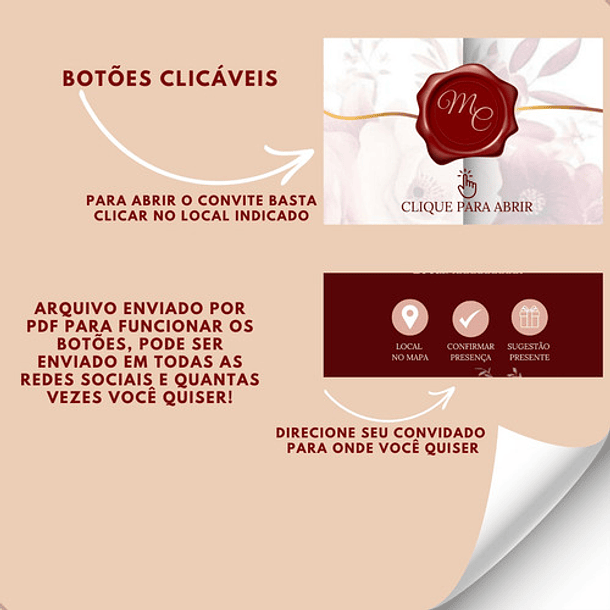 Convite Interativo Digital Envio 24h  Vinho 4