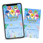 Convite Digital  Baby Shark Envio No Mresmo Dia N/a 1