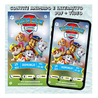 Convite Digital Interativo Patrulha Canina Virtual Whatsapp 3