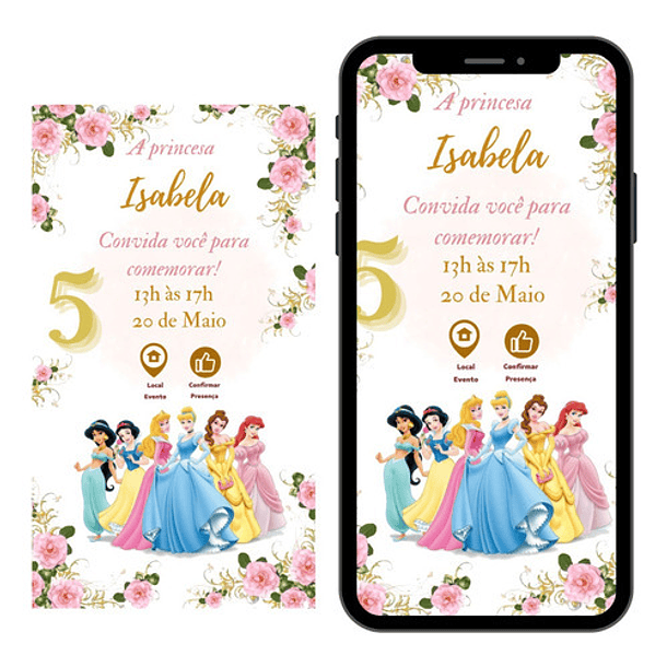 Convite Digital Interativo Temas Variados 2026 23