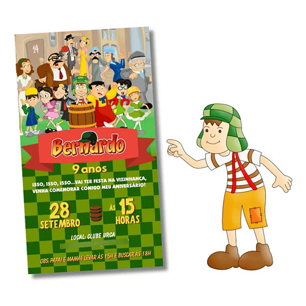 Convite Digital Chaves  Chaves 3