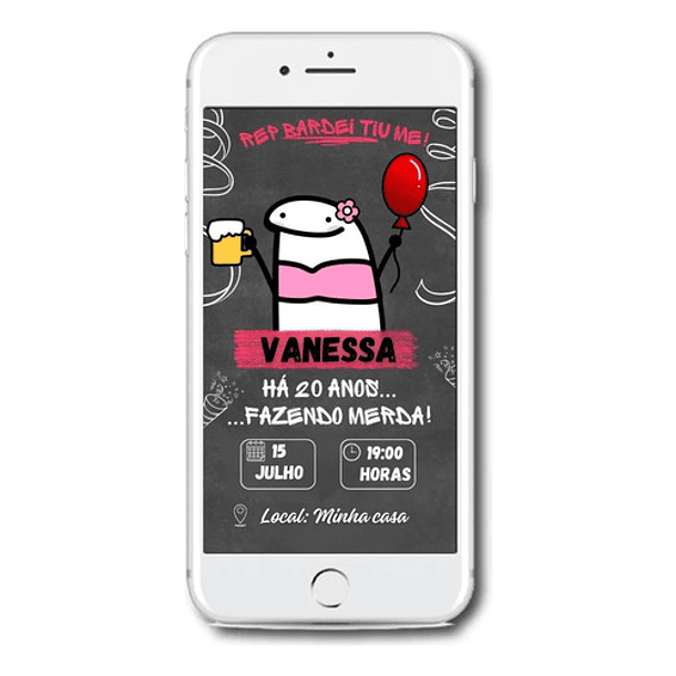 Convite Digital Divertido Flork Bento Cake   Flork 2