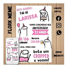 Convite Digital Divertido Flork Bento Cake   Flork 3