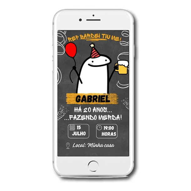 Convite Digital Divertido Flork Bento Cake   Flork 5