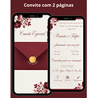 Convite Digital Envio Em 24h Interativo Casamento Marsala 2