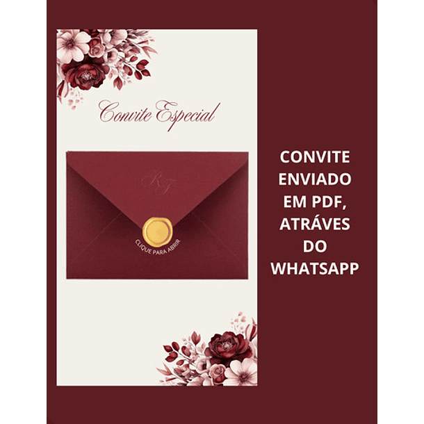 Convite Digital Envio Em 24h Interativo Casamento Marsala 5