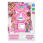 Convite Digital Cry Babies     Rosa-claro 3