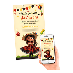 Convite Digital Arraiá | Festa Junina  Arraia