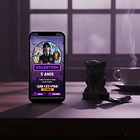 Convite Interativo Wandinha   Púrpura 1