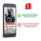 Convite Digital Interativo Batman Para Whatsapp Cinza 3