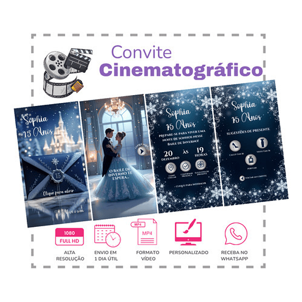 Convite Digital Animado 15 Anos Alice No País Das Maravilhas 8