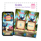 Convite Stitch Animado Interativo  Azul 6