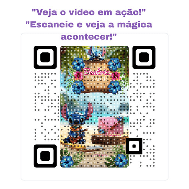 Convite Stitch Animado Interativo  Azul 7