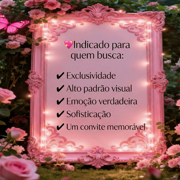 Convite Interativo Jardim Encantado 15 Anos  Rosa 8