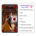 Convite Digital 15 Anos Bela E A Fera Vídeo Animado Vermelho 4