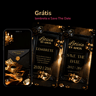 Convite Cinematográfico Interativo 15 Anos Preto 6